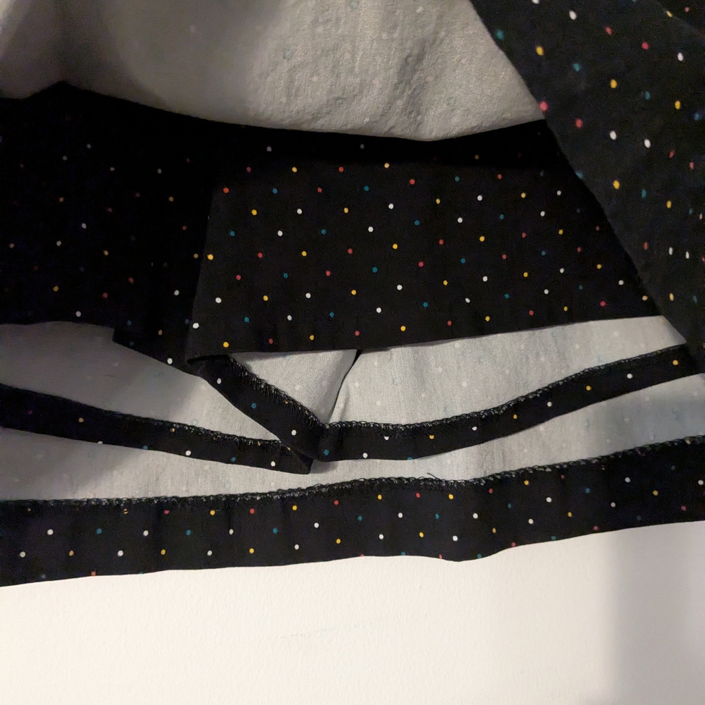 Classic Black Colored Polka Dot Women's Skort - Picture 2 of 5